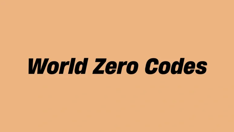 World Zero Codes (April 2025)